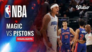 Orlando Magic vs Detroit Pistons - Highlights | NBA Regular Season 2023/24