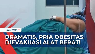 Berlangsung Dramatis, Pria Obesitas Dievakuasi ke RSCM dengan Alat Berat!