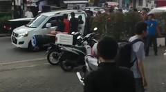 Terjadi penghadangan terhadap pengemudi taksi online, di jalan Ciumbuleuit