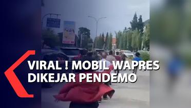 Viral ! Mobil Wapres Ma'ruf Amin Dikejar Pendemo