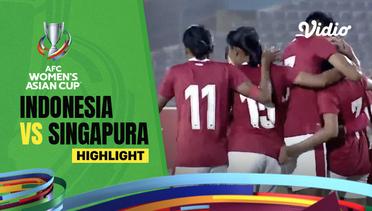 Highlight | Indonesia 1 vs 0 Singapura | AFC Women's Asian Cup 2022
