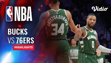 Milwaukee Bucks vs Philadelphia 76ers - Highlights | NBA Regular Season 2023/24