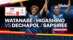 Highlight |  Yuta Watanabe/Arisa Higashino (JPN) vs Dechapol Puavaranukroh/Sapsiree Taerattanachai (THA) | TotalEnergies BWF World Championships 2021