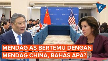 Momen Pertemuan Mendag AS dan China di Beijing