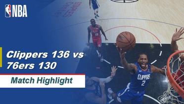 Match Highlight | Los Angeles Clippers 136 vs 130 Philadelphia 76ers | NBA Regular Season 2019/20