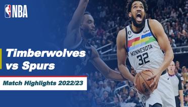 Match Highlights | Minnesota Timberwolves vs San Antonio Spurs | NBA Regular Season 2022/23