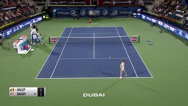 Match Highlight | Simona Halep 2 vs 0 Jennifer Brady | WTA Dubai Tennis Championships 2020