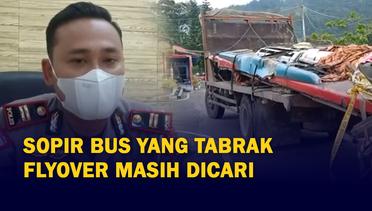 Update Bus Menabrak Flyover di Padang Panjang, Polisi Masih Cari Sopir Kedua