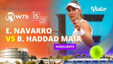 Emma Navarro vs Bella Haddad Maia - Highlights | WTA Internationaux de Strasbourg 2024
