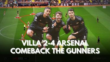 Comeback Arsenal versus Aston Villa | Baliknya Mental The Gunners