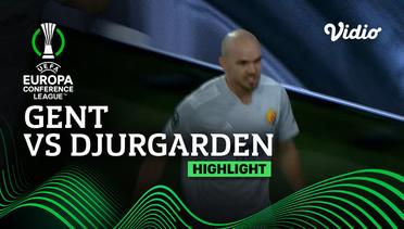 Highlights - Gent vs Djurgarden | UEFA Europa Conference League 2022/23