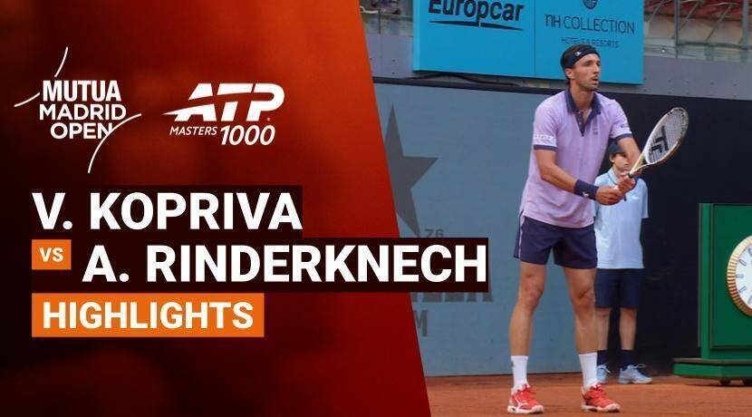 Vit Kopriva vs Arthur Rinderknech - Round 3 (Arantxa Sanchez Stadium) | ATP 1000: Mutua Madrid Open 2026
