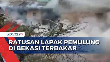 Ratusan Lapak Pemulung di Bekasi Terbakar, Diduga Api dari Kompor yang Lupa Dimatikan saat Memasak