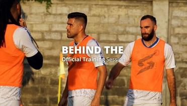 BEHIND THE OFFICIAL TRAINING SESSION