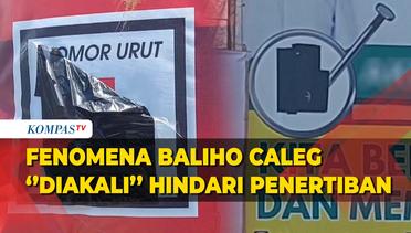 Penampakan Baliho Kampanye Caleg Sumenep Dimodifikasi untuk Hindari Penertiban Bawaslu