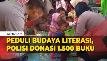 Peduli Budaya Literasi, Polisi di Semarang Donasi 1.500 Buku untuk Pelajar