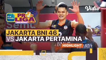 HIghlights | Perebutan Tempat Ketiga: Jakarta BNI 46 vs Jakarta Pertamina Pertamax | PLN Mobile Proliga Putra 2022