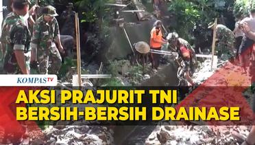 Aksi Prajurit TNI Gandeng Satpol PP hingga Polisi Bersih-bersih Drainase
