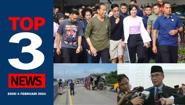 [TOP 3 NEWS] Kecelakaan Bus di Tol Sragen | Debat Capres Terakhir| Jokowi Jalan Santai di Bandung