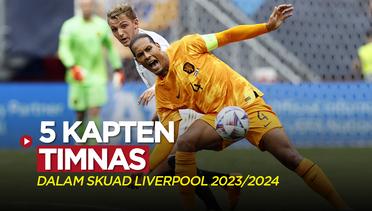 5 Pemain Liverpool pada Musim 2023/2024 yang Dipercaya Menjabat Kapten Utama Bersama Timnas