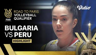 Match Highlights | Bulgaria vs Peru | Women's FIVB Road to Paris Volleyball Qualifier