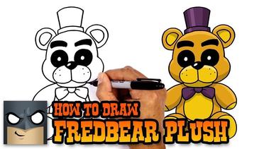 Cara Menggambar Fredbear Plush | FNAF