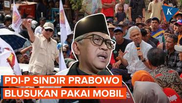 Hasto: Ganjar Blusukan dengan Kaki, Prabowo dengan Bantuan Mobil Alphard