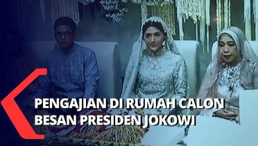Penampilan Calon Mantu Presiden Jokowi, Erina Gudono saat Gelar Pengajian Jelang Pernikahan
