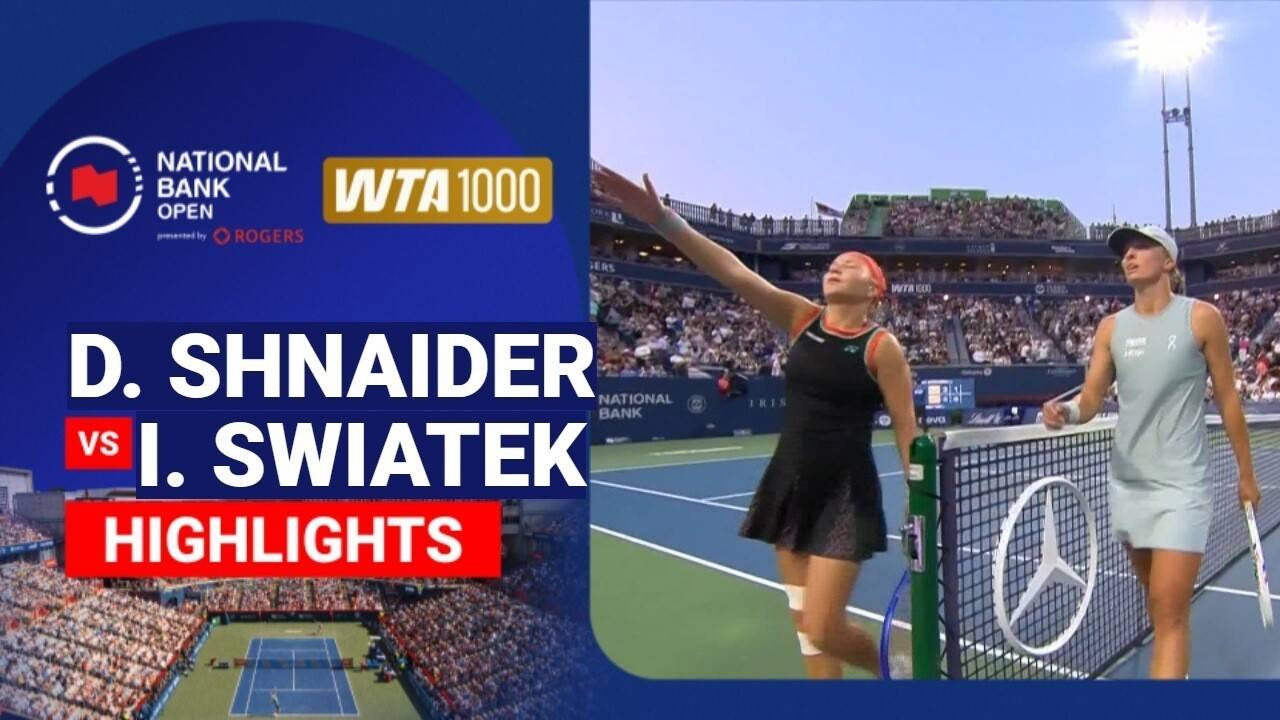 Diana Shnaider vs Iga Swiatek - Women's Singles Quarterfinal | WTA 1000: National Bank Open presented by Rogers 2026
