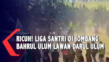 Ricuh Pertandingan Liga Santri di Jombang, Suporter Tak Terima Keputusan Wasit