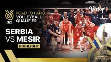 Serbia vs Mesir - Match Highlight | Men's FIVB Road to Paris Volleyball Qualifier