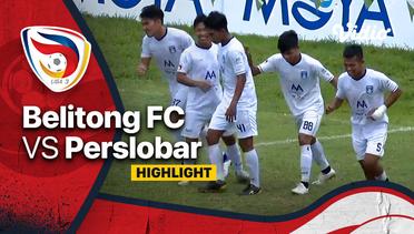 Highlight - Belitong FC vs Perslobar Lombok Barat | Liga 3 Nasional 2021/22