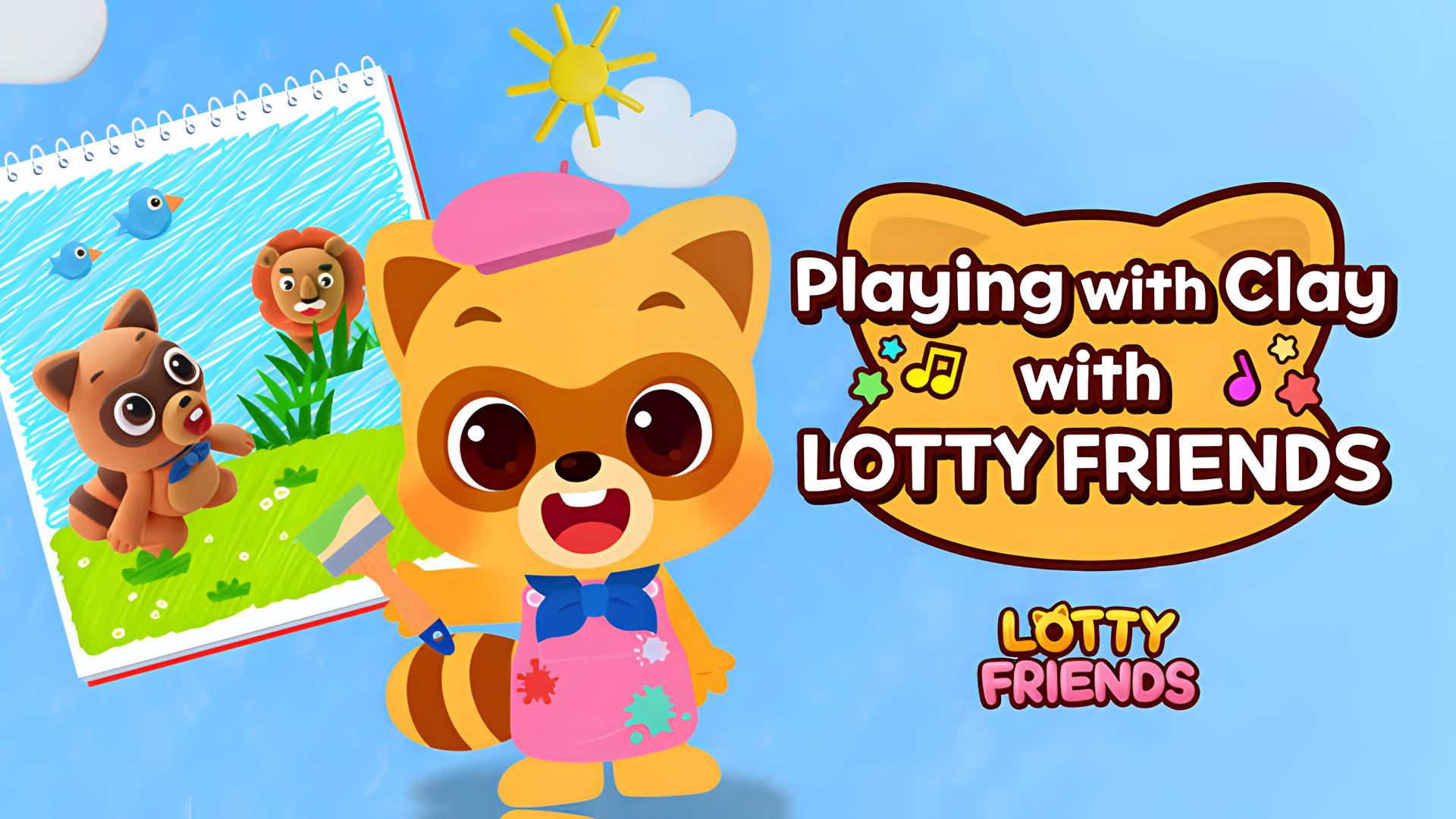 Lotty Friends - Playing with Clay with Lotty Friends