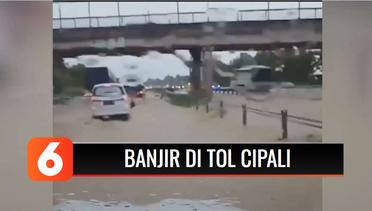 Ruas Tol Cipali Terendam Banjir Setinggi 30 Cm | Liputan 6