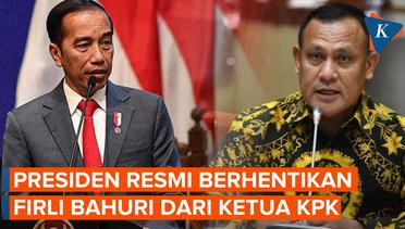 Jokowi Resmi Berhentikan Firli Bahuri dari Ketua KPK, Paparkan 3 Alasannya