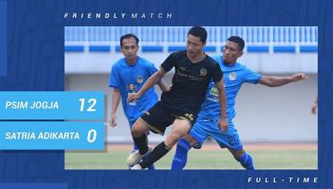 Friendly Match: PSIM Jogja 12-0 Satria Adikarta