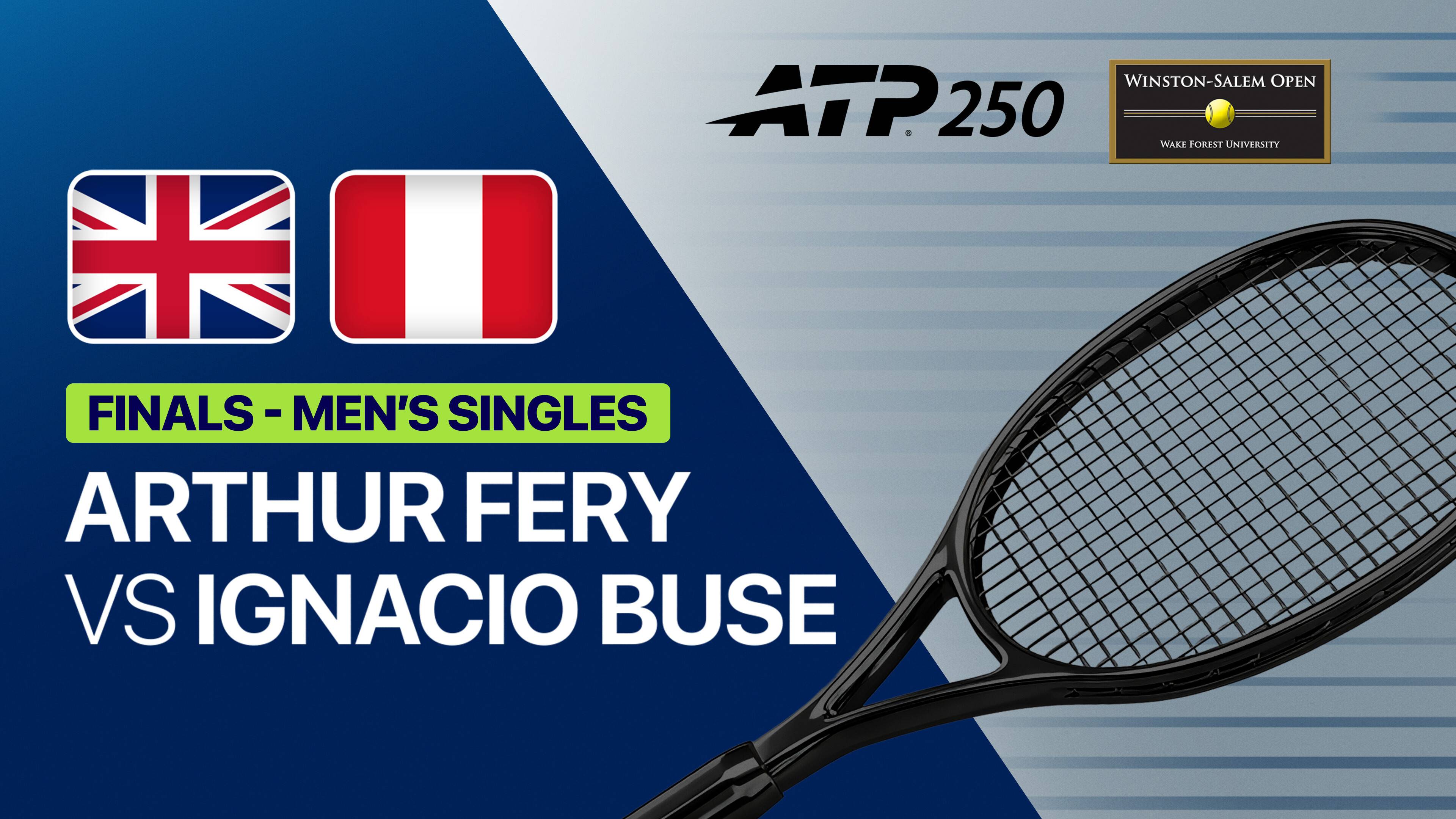 Arthur Fery vs Ignacio Buse - Final | ATP 250: Winston-Salem Open 2026
