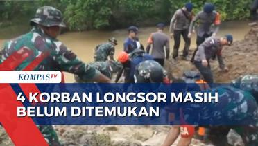 4 Korban Longsor Maros Belum Ditemukan, Petugas Tim SAR Gabungan Sisir Aliran Sungai!
