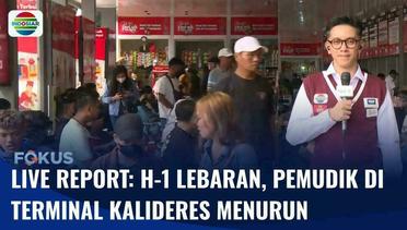 Live Report: H-1 Lebaran, Volume Pemudik di Terminal Kalideres Menurun | Fokus