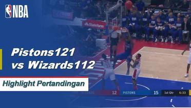 NBA I Cuplikan Pertandingan Pistons 121 vs Wizards 112