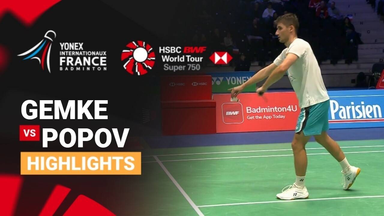 Rasmus Gemke (DEN) vs Christo Popov (FRA) - Men's Singles Round of 16 | YONEX French Open 2026