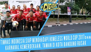 TIMNAS Indonesia Siap Menghadapi Homeless World Cup 2017 dam Karnaval Kemerdekaan, Taman Kota Bandung Rusak