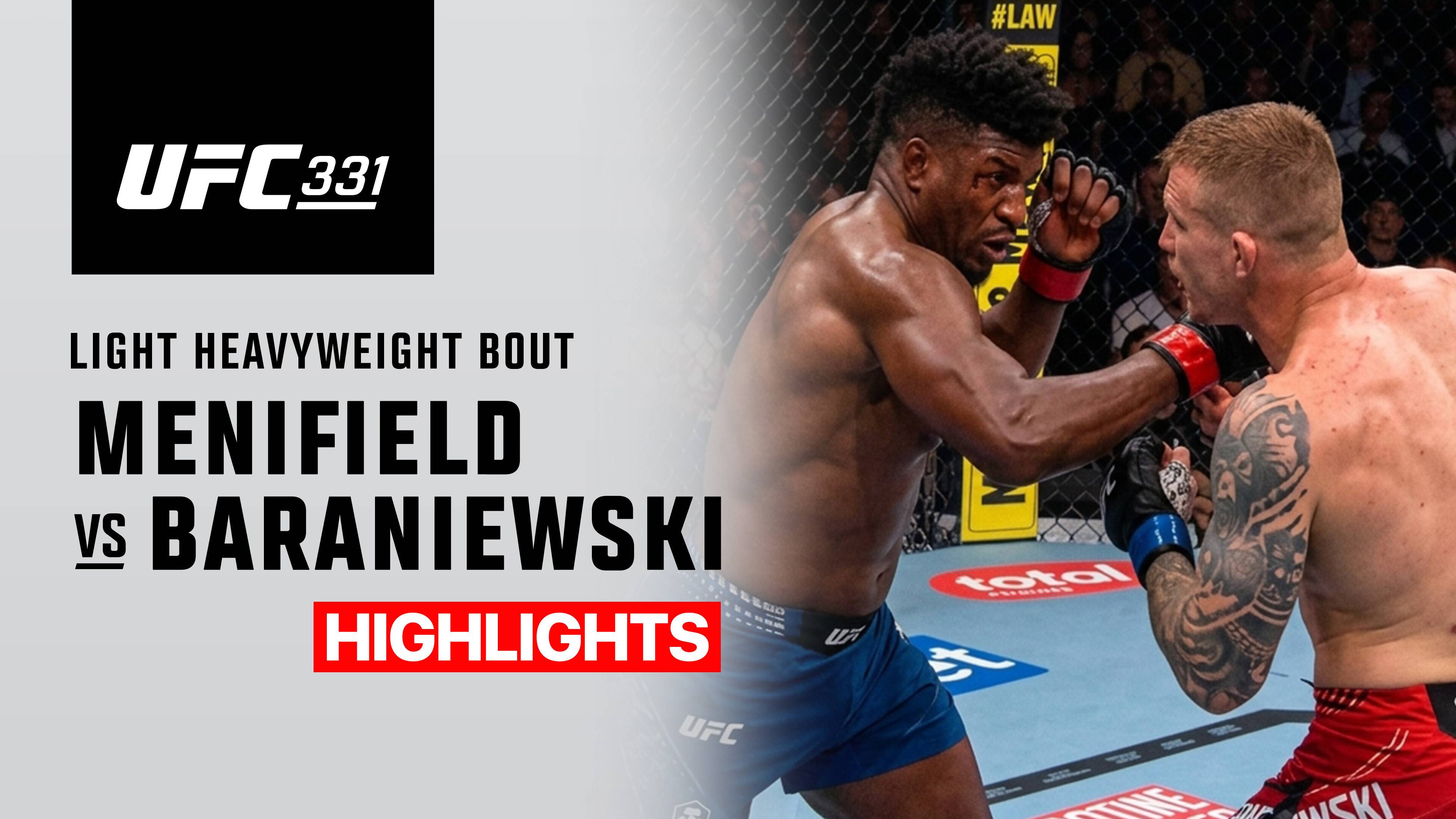 Alonzo Menifield vs Iwo Baraniewski - Light Heavyweight | UFC 331