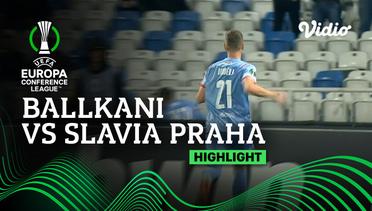 Highlights - Ballkani vs Slavia Praha | UEFA Europa Conference League 2022/23
