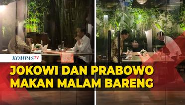 Potret Jokowi dan Prabowo Makan Malam Bareng di Kawasan Menteng, Bahas Apa?