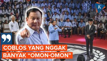 Prabowo Ingatkan Pendukungya Agar Tak Pilih Capres yang Omon-Omon