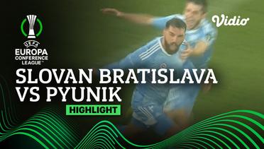 Highlights - Slovan Bratislava vs Pyunik | UEFA Europa Conference League 2022/23