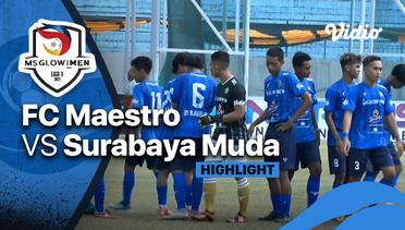Highlight - FC Maestro 0 vs 4 Surabaya Muda | Liga 3 2021/2022