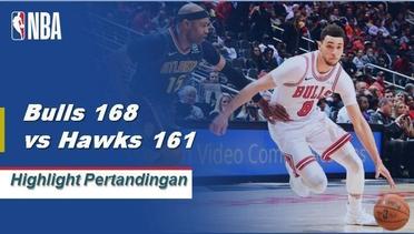 NBA I Cuplikan Hasil Pertandingan :  Bulls 168 vs Hawks 161