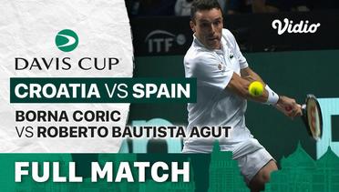 Full Match | Quarterfinal: Croatia vs Spain | Borna Coric vs Roberto Bautista Agut | Davis Cup 2022